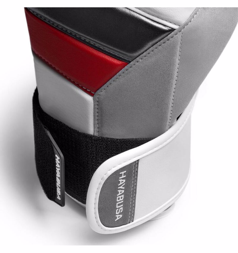 Hayabusa T3 Boxing Gloves -white/red